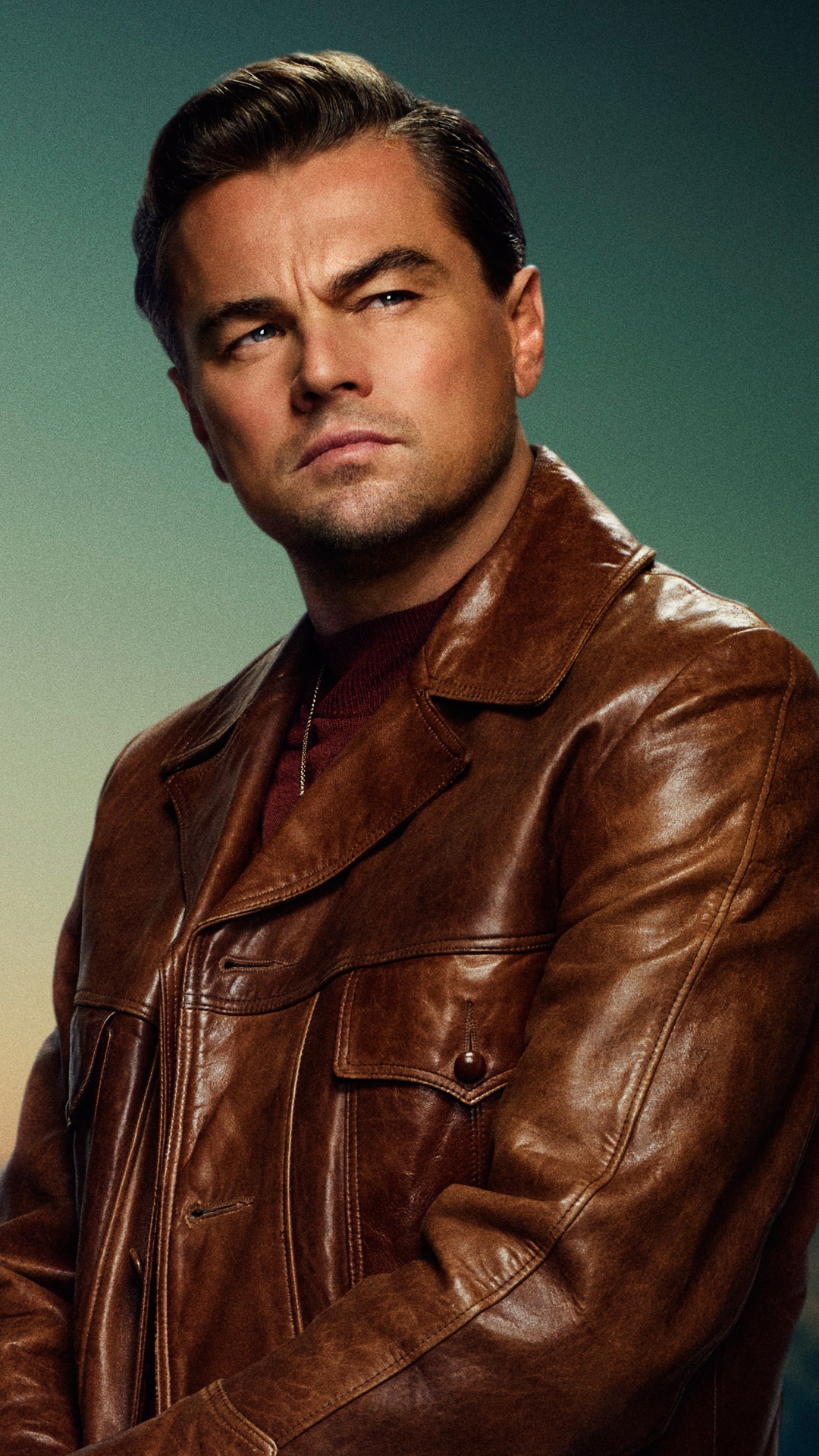 Обои Однажды в Голливуде, Квентин Тарантино, Леонардо ДиКаприо, Рик Далтон, желтый в разрешении 1080x1920