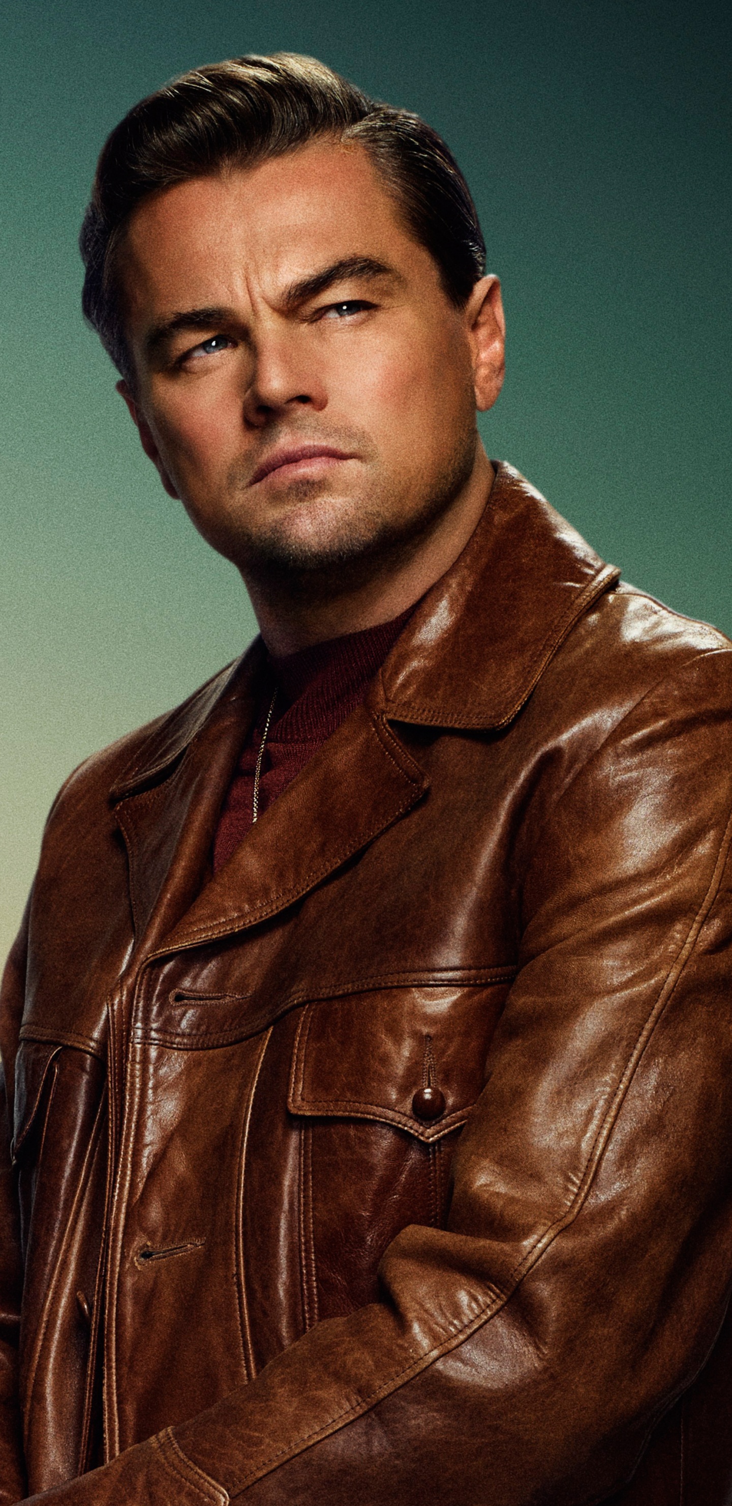 Обои Однажды в Голливуде, Квентин Тарантино, Леонардо ДиКаприо, Рик Далтон, желтый в разрешении 1440x2960