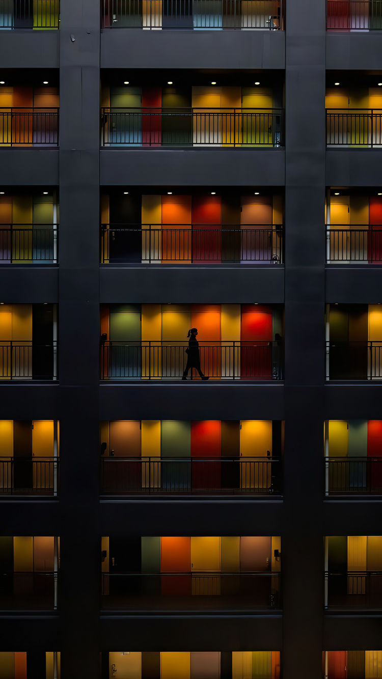 Обои башня, токийская башня, арт, здание, дневное время в разрешении 750x1334