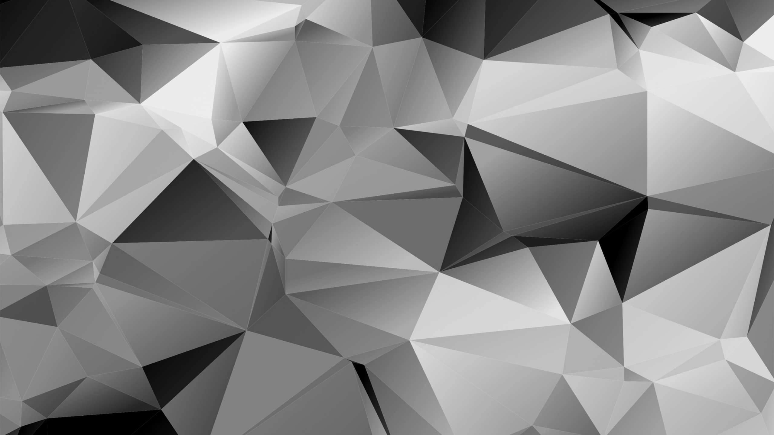 Обои треугольник, монохромный, узор, линия, дизайн в разрешении 2560x1440