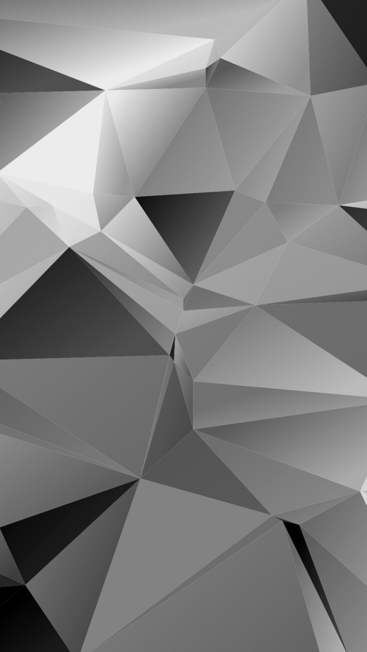 Обои треугольник, монохромный, узор, линия, дизайн в разрешении 720x1280