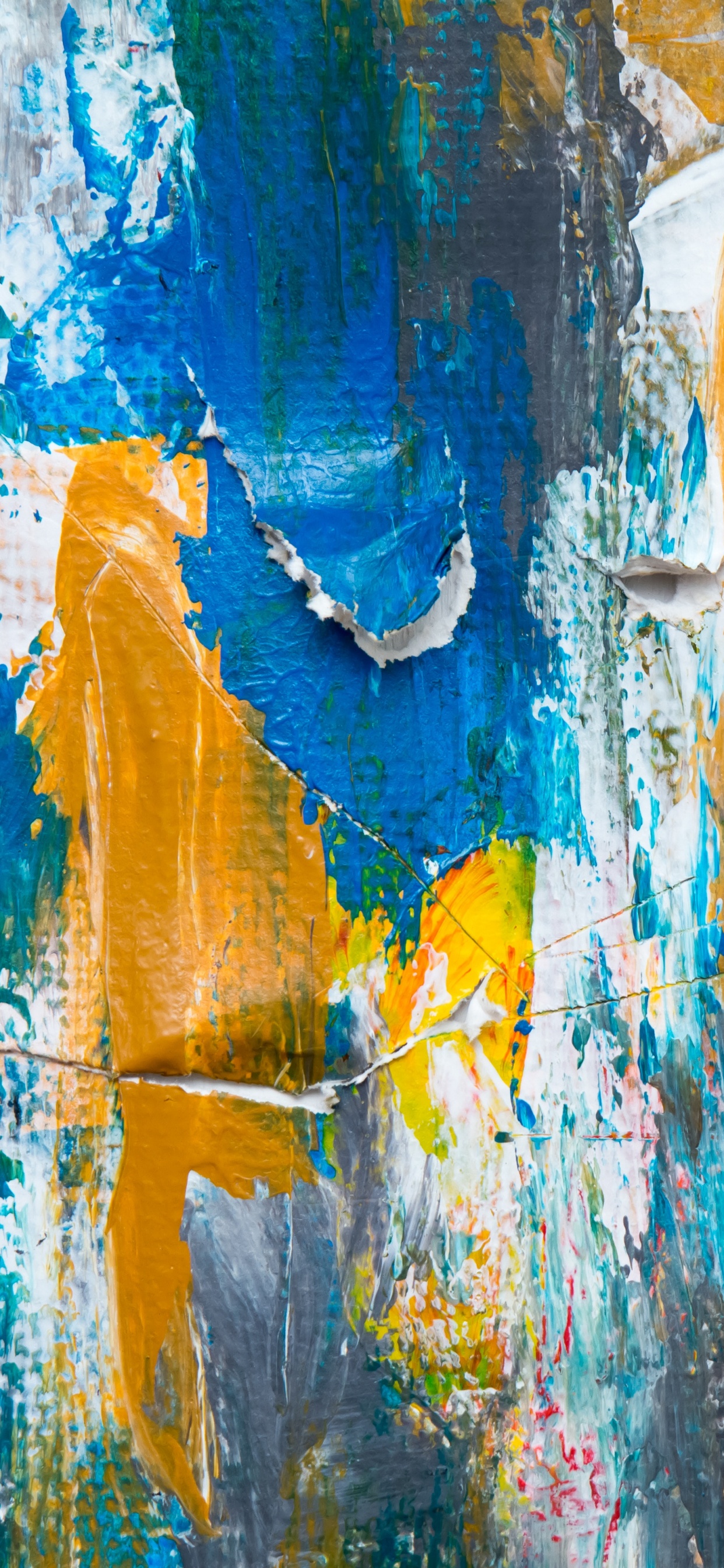 Обои абстрактное искусство, живопись, акриловая краска, современное искусство, арт в разрешении 1242x2688