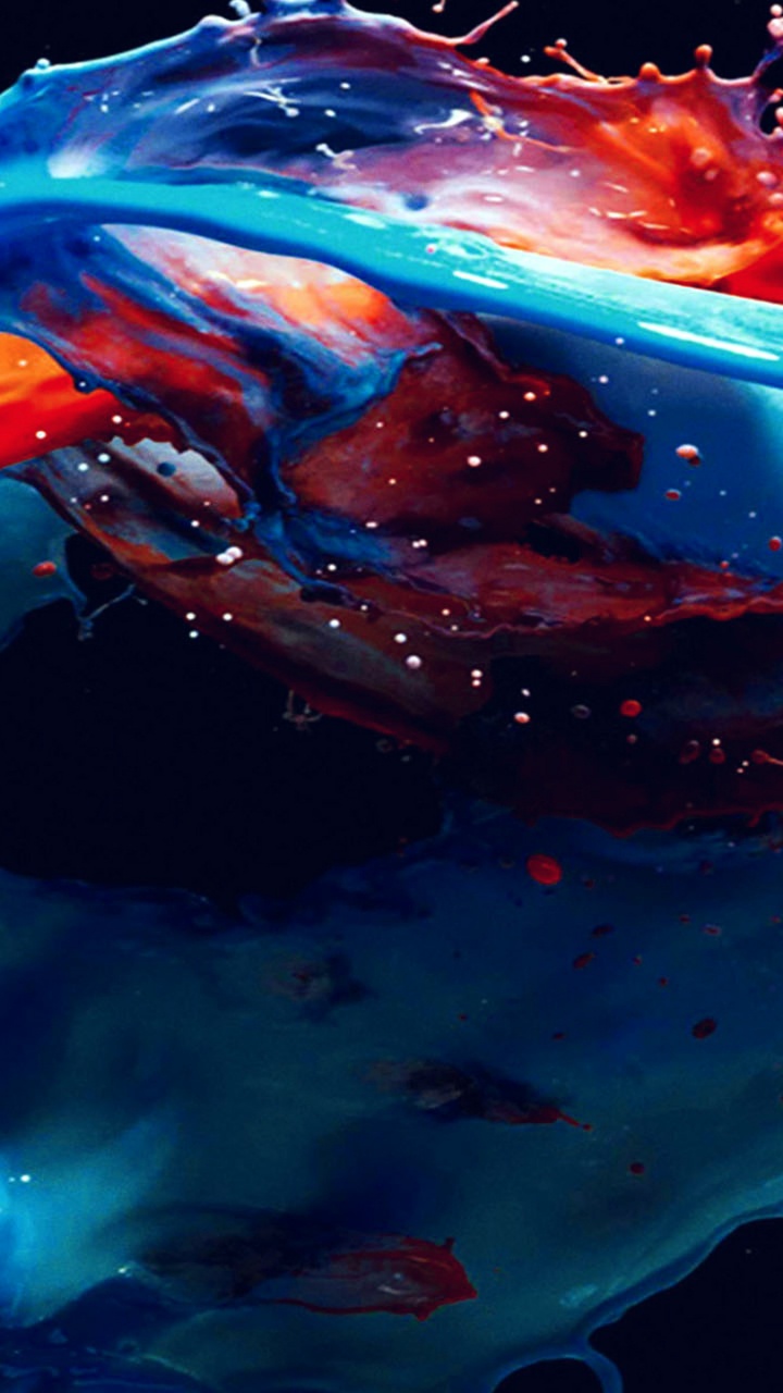 Обои акварельная живопись, вода, жидкость, электрик, жидкий в разрешении 720x1280