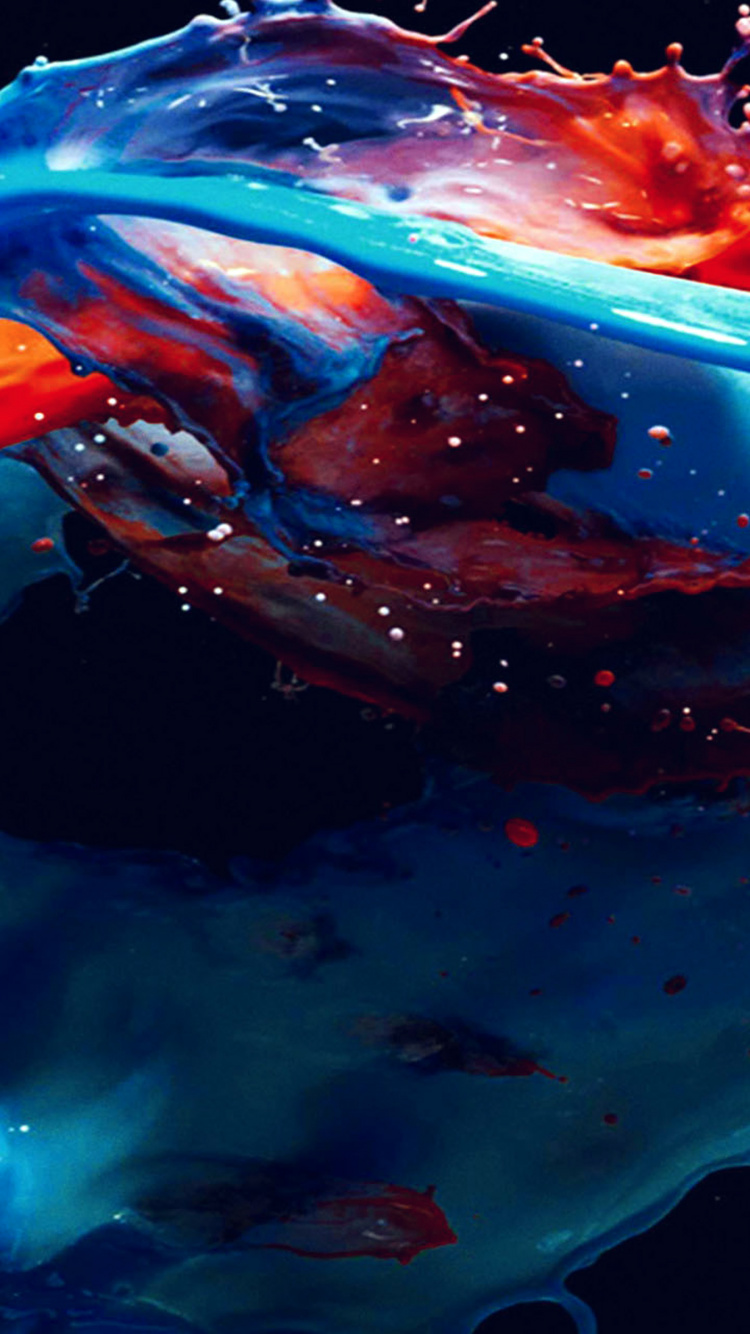 Обои акварельная живопись, вода, жидкость, электрик, жидкий в разрешении 750x1334