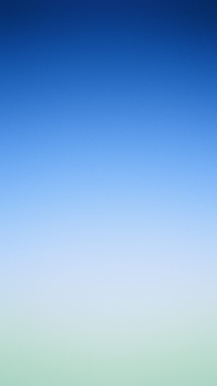 Обои iOS 7, iOS 10, облако, лазурный, электрик в разрешении 750x1334