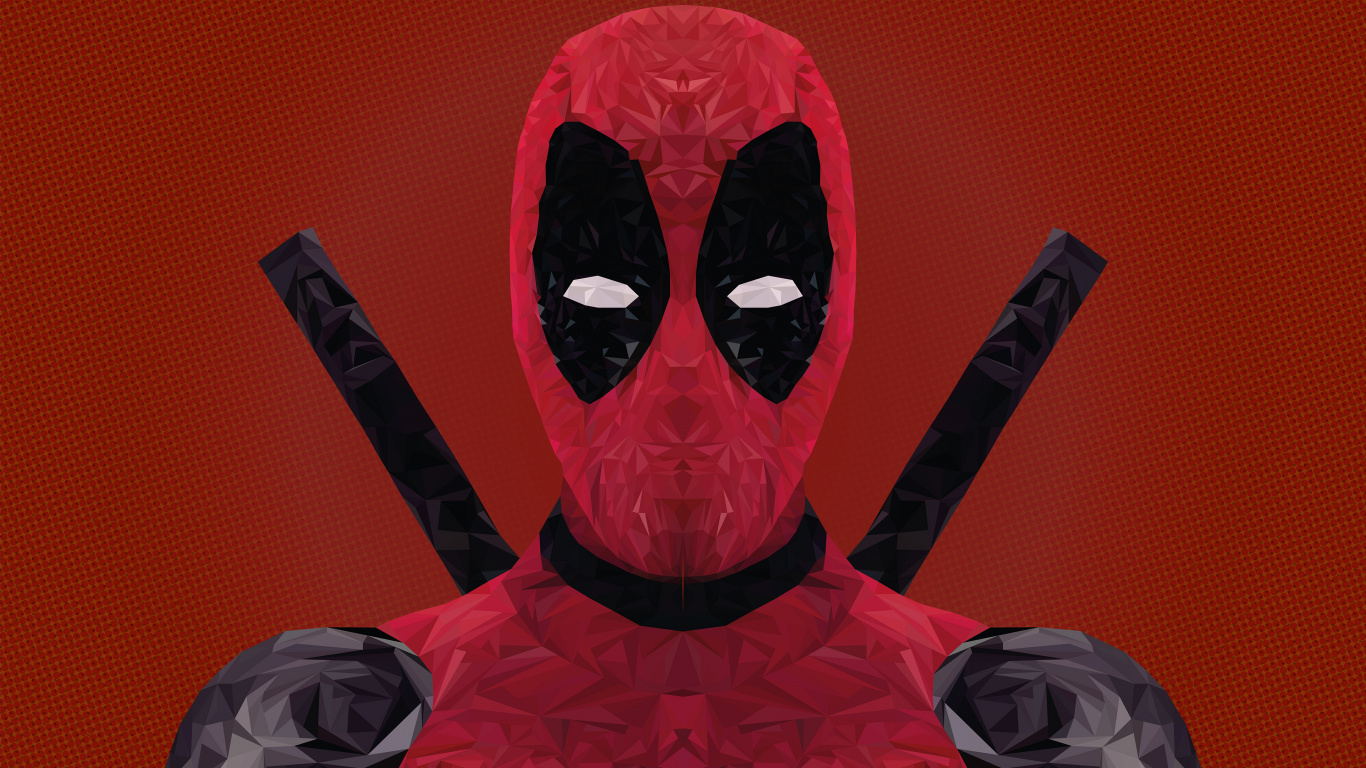 Обои дэдпул, супергерой, фикция, вымышленный персонаж в разрешении 1366x768