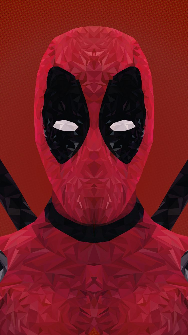 Обои дэдпул, супергерой, фикция, вымышленный персонаж в разрешении 750x1334