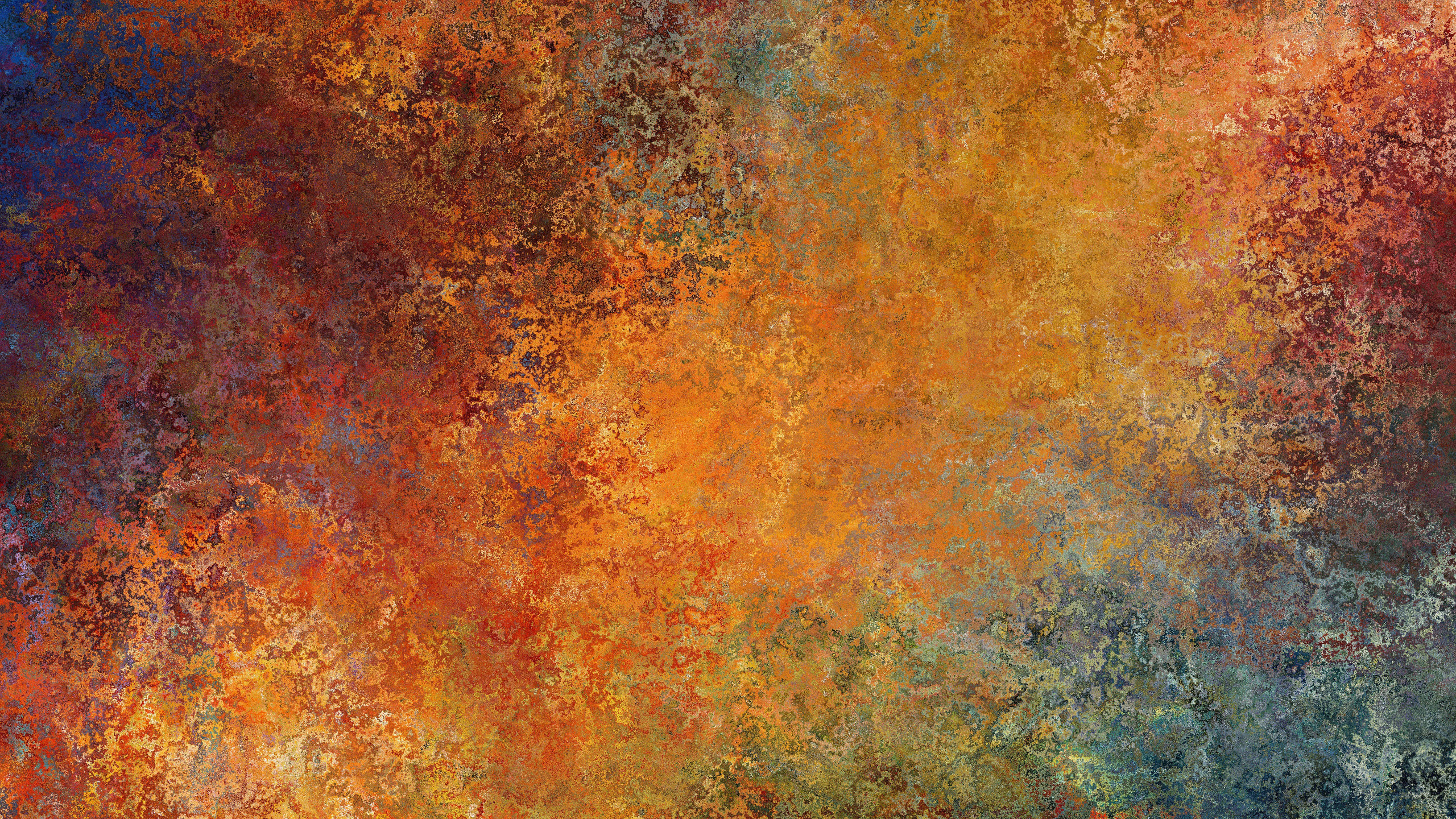 Обои текстура, Апельсин, ржавчина, живопись, акриловая краска в разрешении 2560x1440