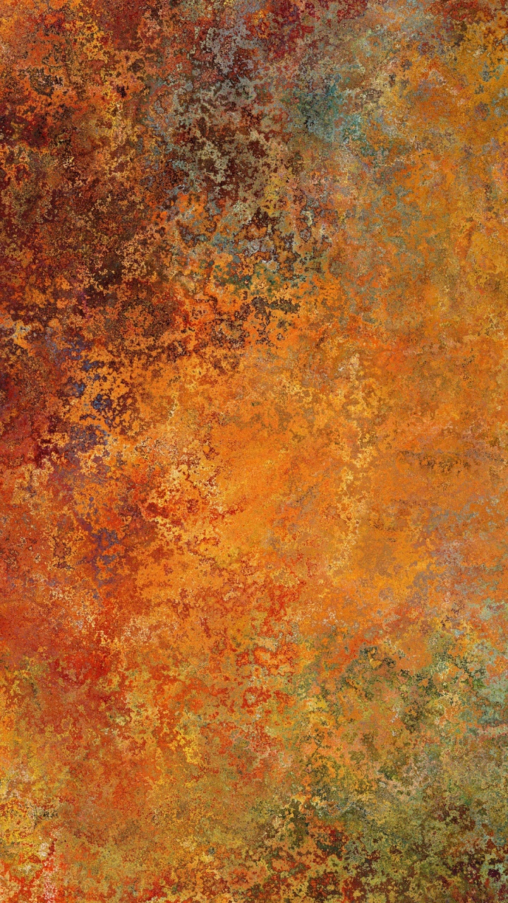 Обои текстура, Апельсин, ржавчина, живопись, акриловая краска в разрешении 720x1280