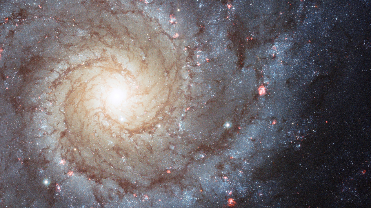 Обои Мессье 74, спиральная Галактика, Галактика, Астрономия, туманность в разрешении 1280x720