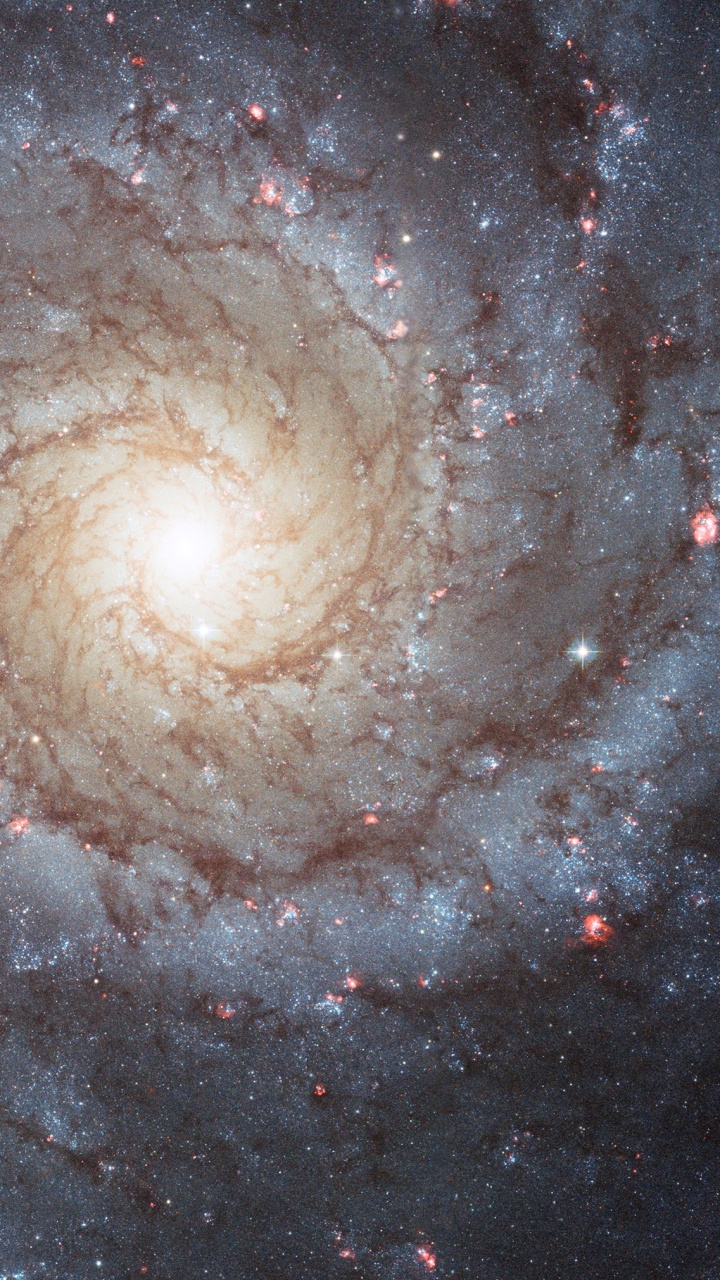 Обои Мессье 74, спиральная Галактика, Галактика, Астрономия, туманность в разрешении 720x1280