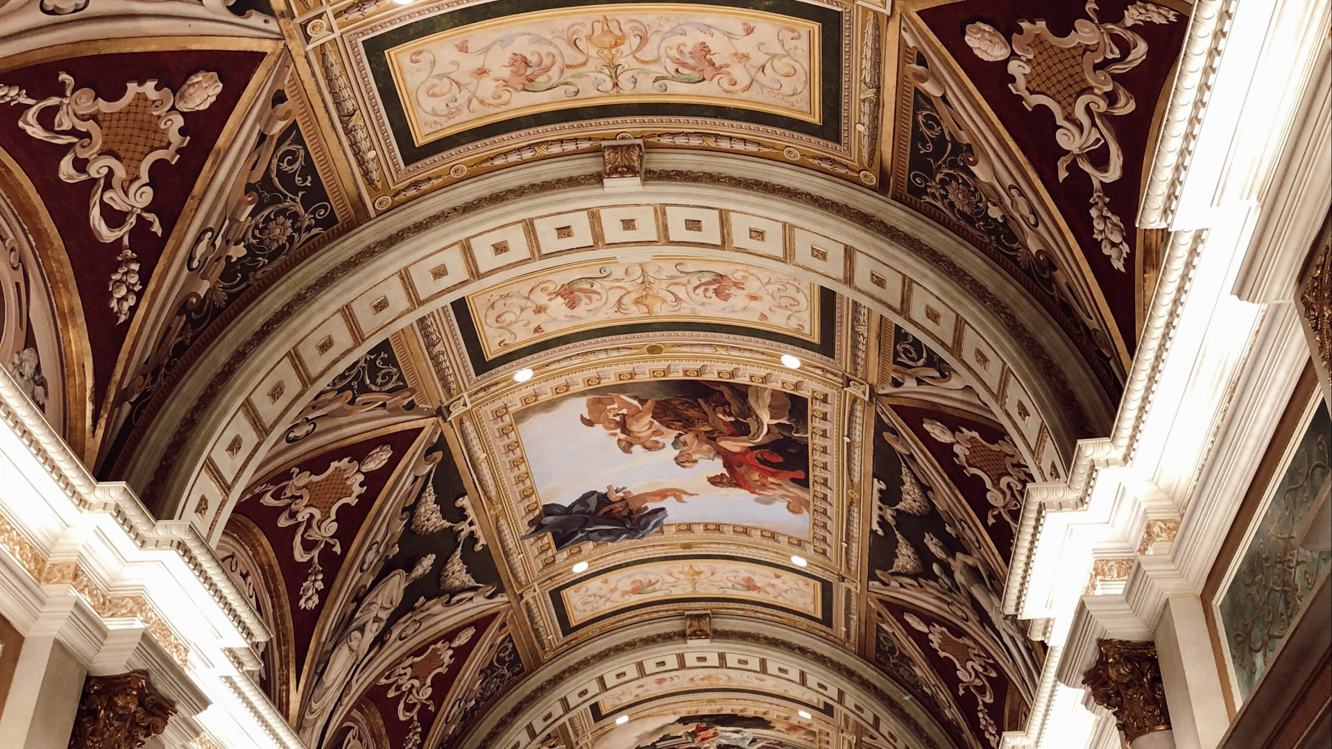 Обои ориентир, архитектура, потолок, арт, формование в разрешении 1920x1080
