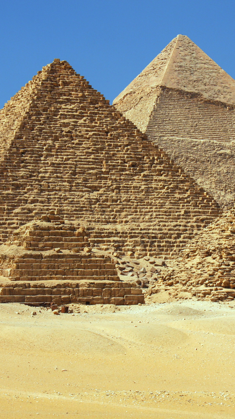 Обои Гизы, Каир, египетская пирамида, пирамида, памятник в разрешении 750x1334