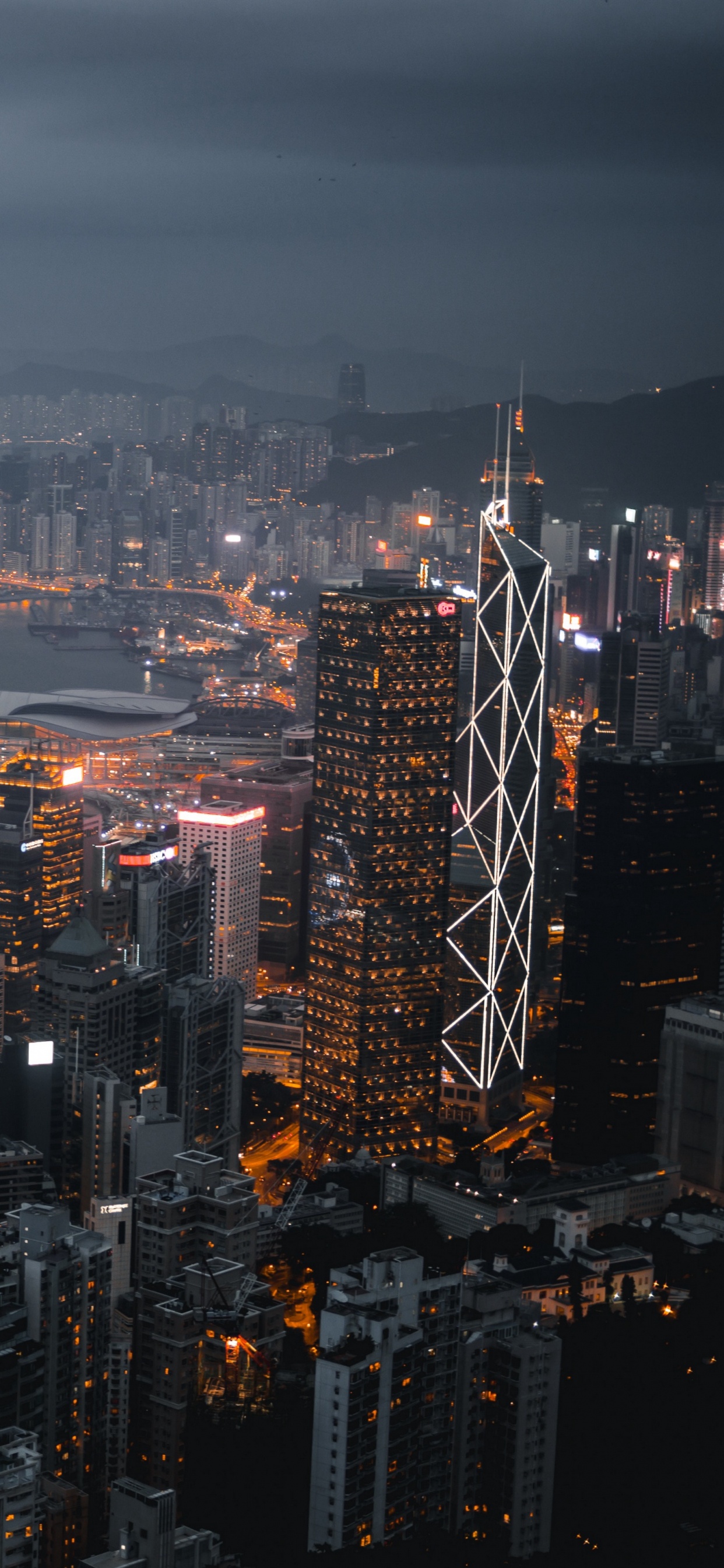 Обои городской пейзаж, город, метрополия, городской район, линия горизонта в разрешении 1242x2688