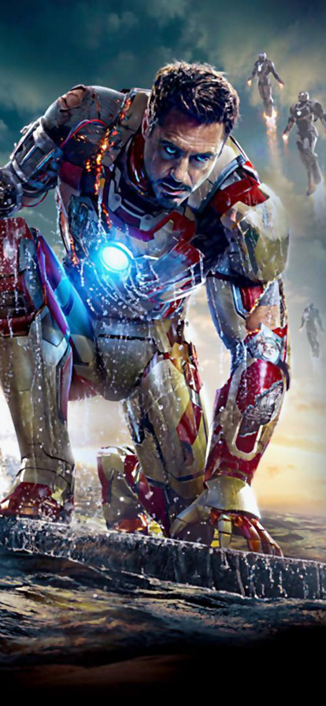 Обои Роберт Дауни младший, Железный человек, экстремальный вид спорта, Цифровой композитинг, мир в разрешении 1242x2688