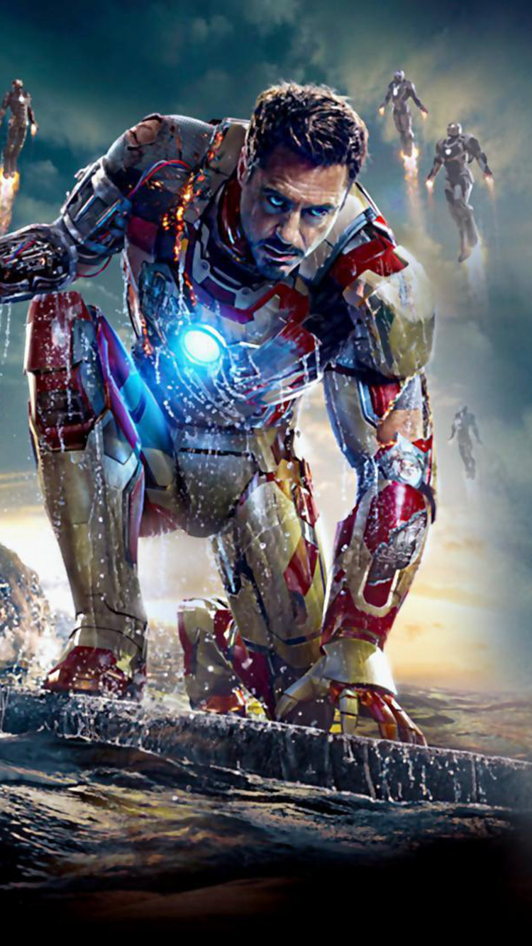 Обои Роберт Дауни младший, Железный человек, экстремальный вид спорта, Цифровой композитинг, мир в разрешении 750x1334