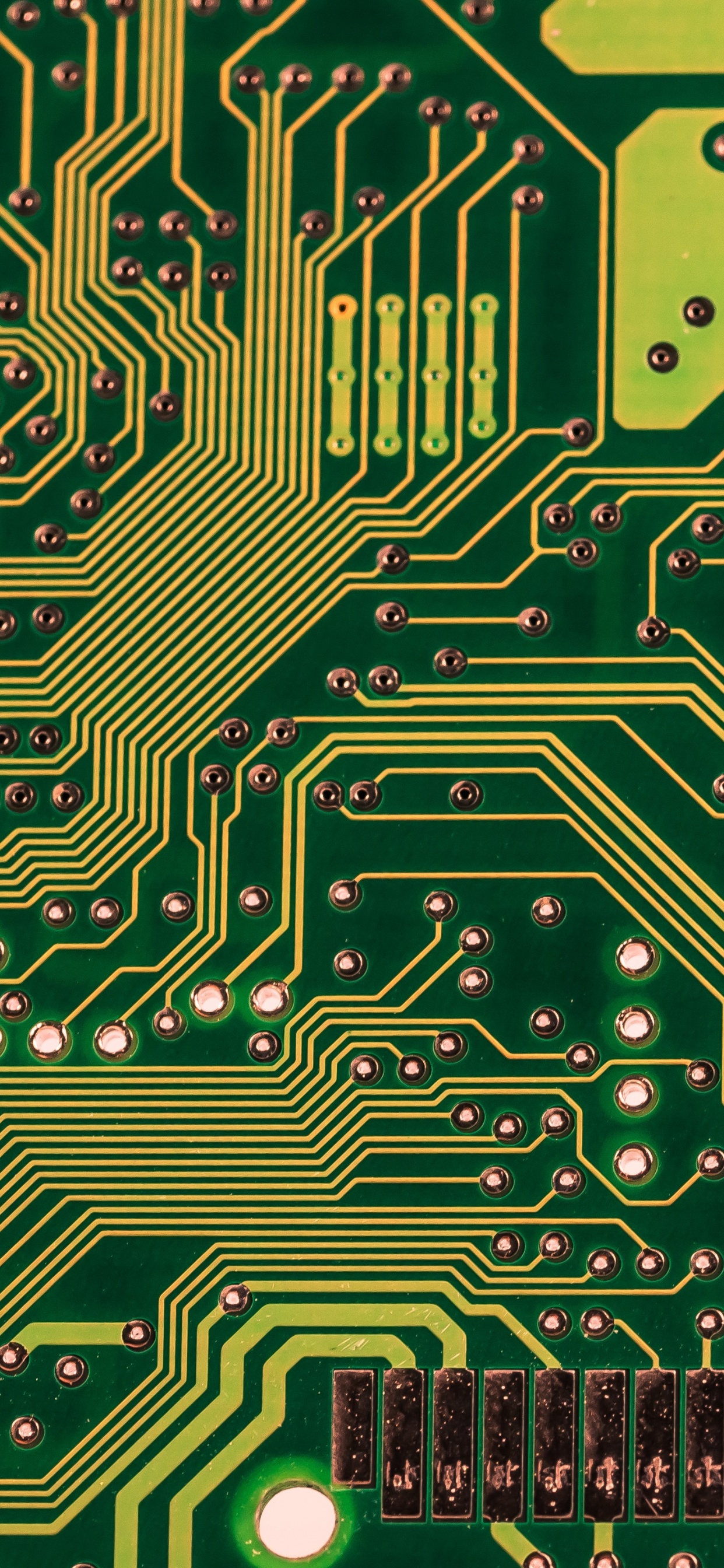 Обои печатная плата, электронная схема, электроника, материнская плата, электронный компонент в разрешении 1242x2688