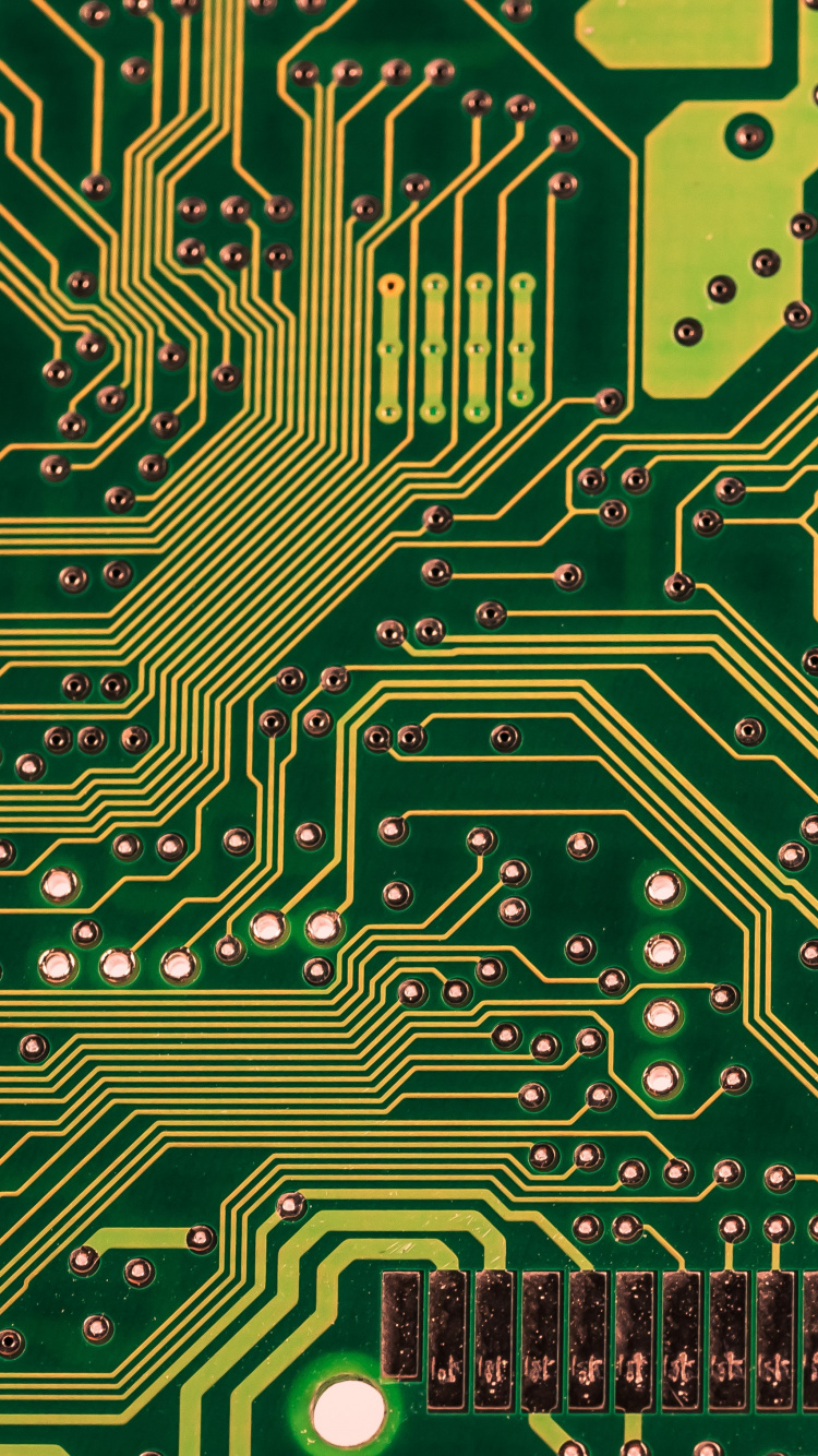 Обои печатная плата, электронная схема, электроника, материнская плата, электронный компонент в разрешении 750x1334