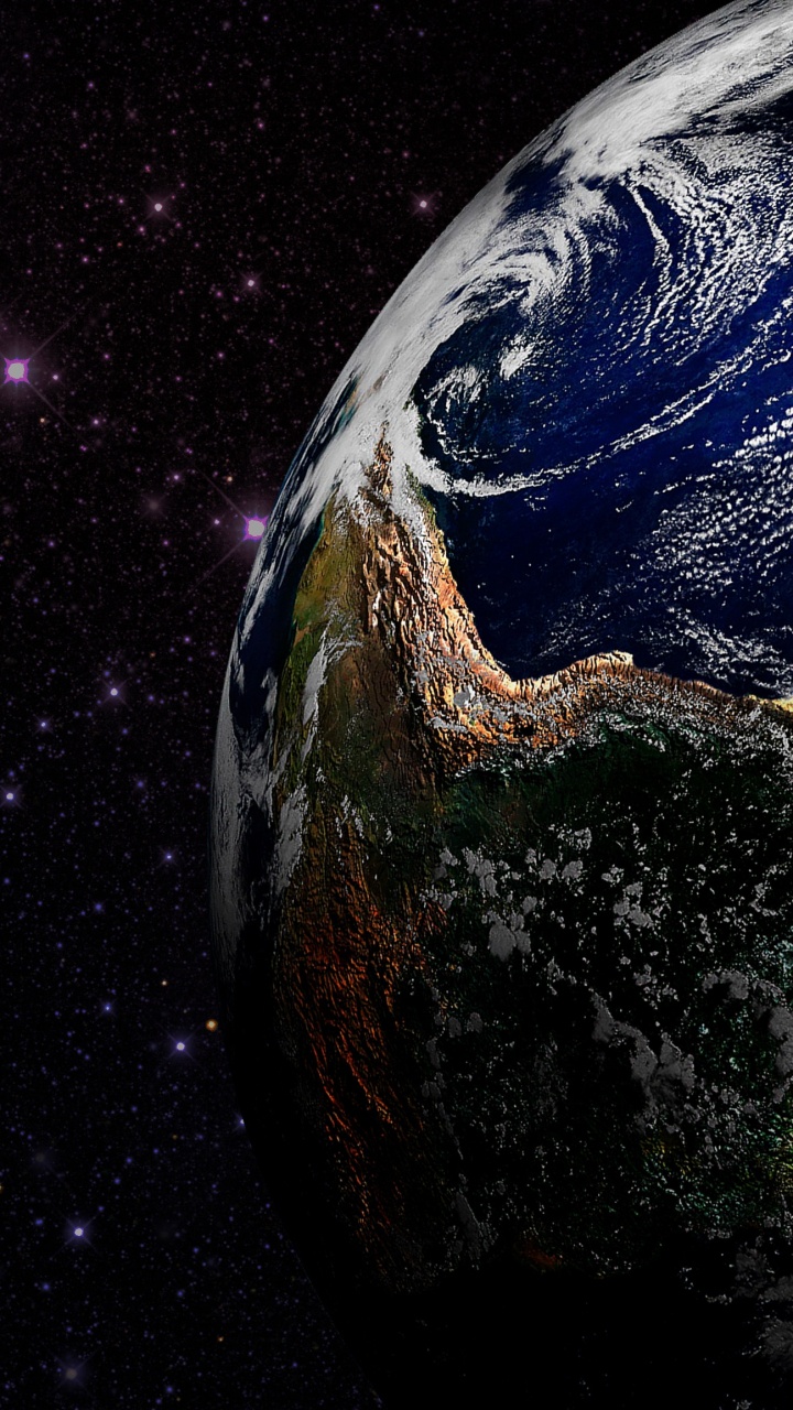 Обои земля, планета, космос, космическое пространство, Астрономия в разрешении 720x1280