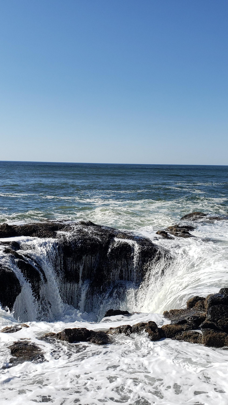 Обои море, живописный район мыса вечного, Торов Хорошо, вода, жидкость в разрешении 750x1334