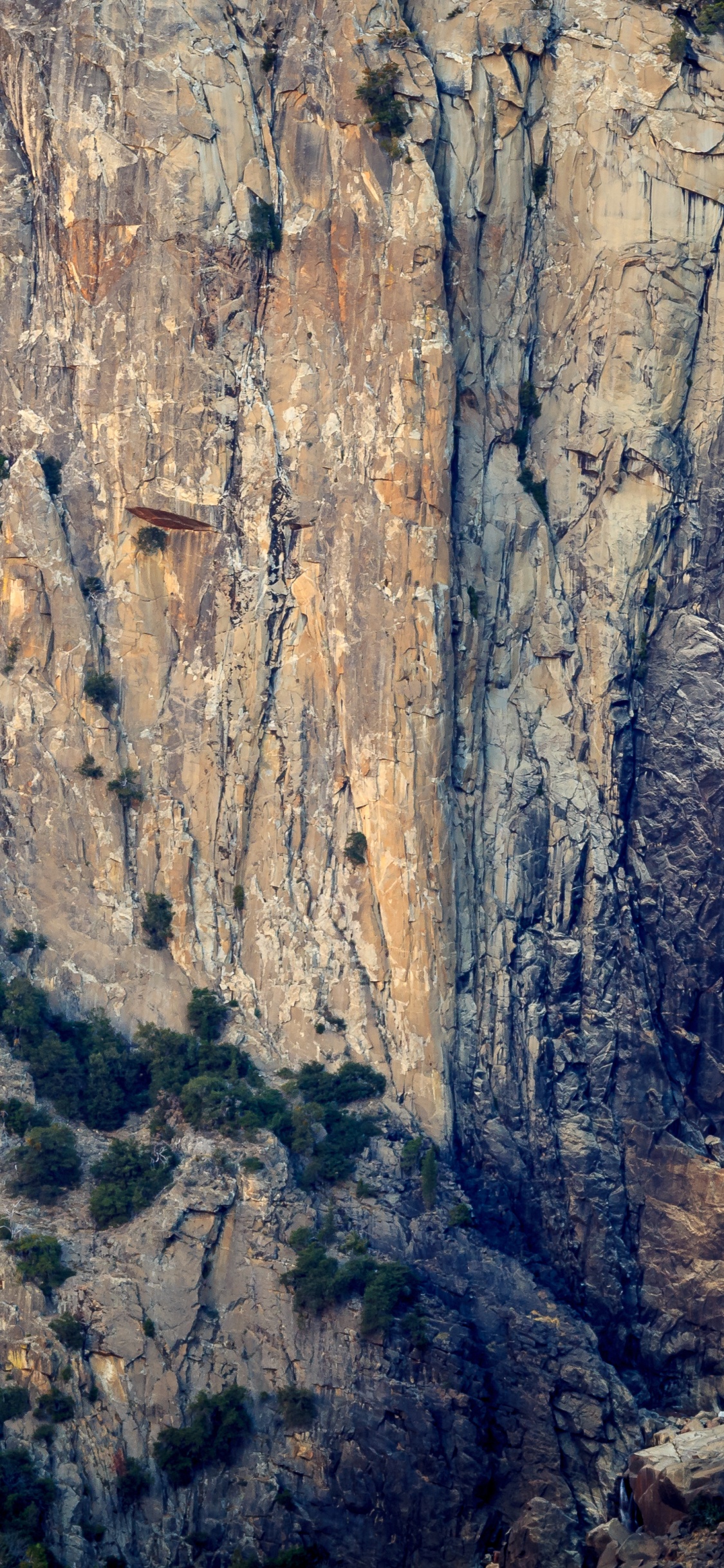 Обои водопад, йосемити, путешествие, гора, каньон в разрешении 1125x2436