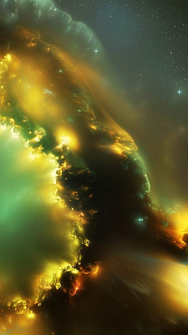 Обои туманность, звезда, Галактика, астрономический объект, природа в разрешении 720x1280