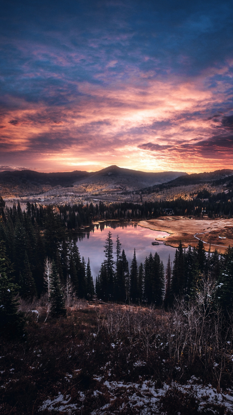 Обои природа, облако, атмосфера, гора, экорегион в разрешении 750x1334