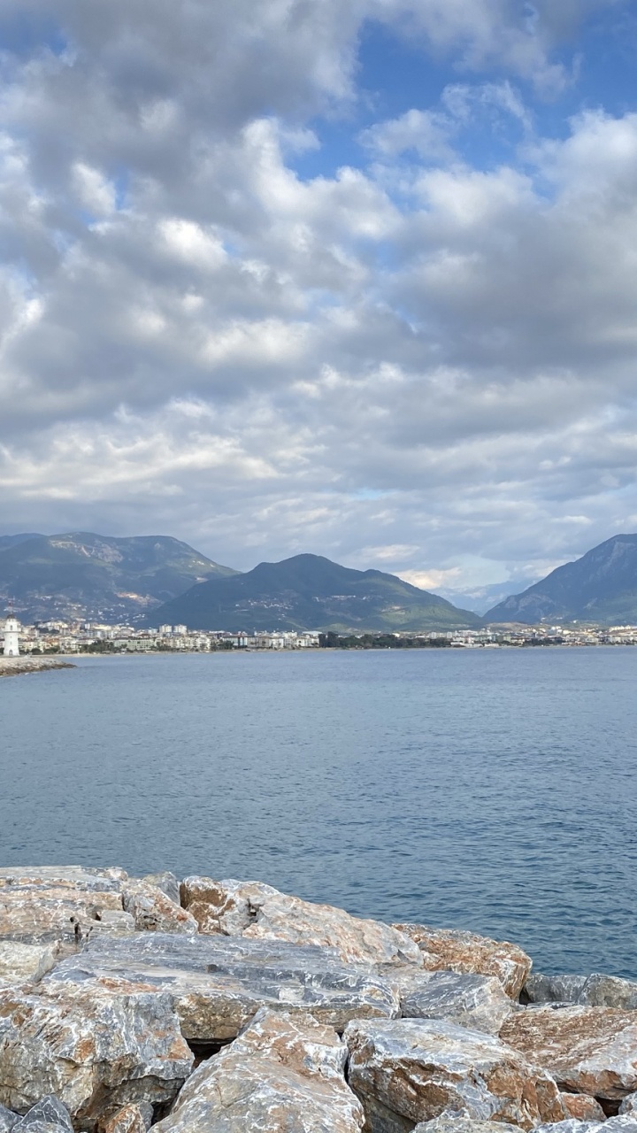 Обои кизилкуле, облако, вода, гидроресурсы, лазурный в разрешении 720x1280