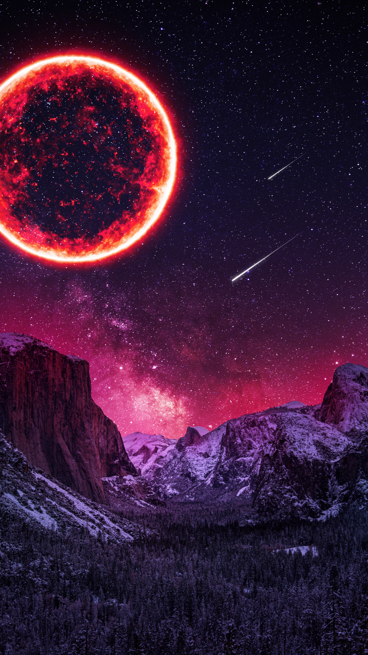 Обои йосемитский национальный парк, атмосфера, свет, мир, природа в разрешении 750x1334