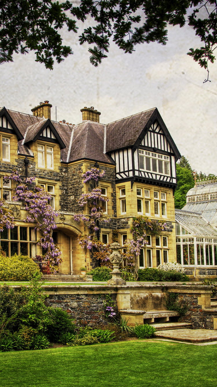 Обои парк, сад, имущество, свойство, здание в разрешении 750x1334