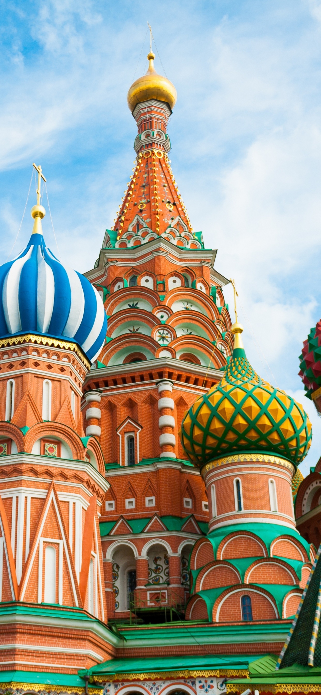Обои собор Василия Блаженного, Красная площадь, собор, ориентир, место поклонения в разрешении 1242x2688