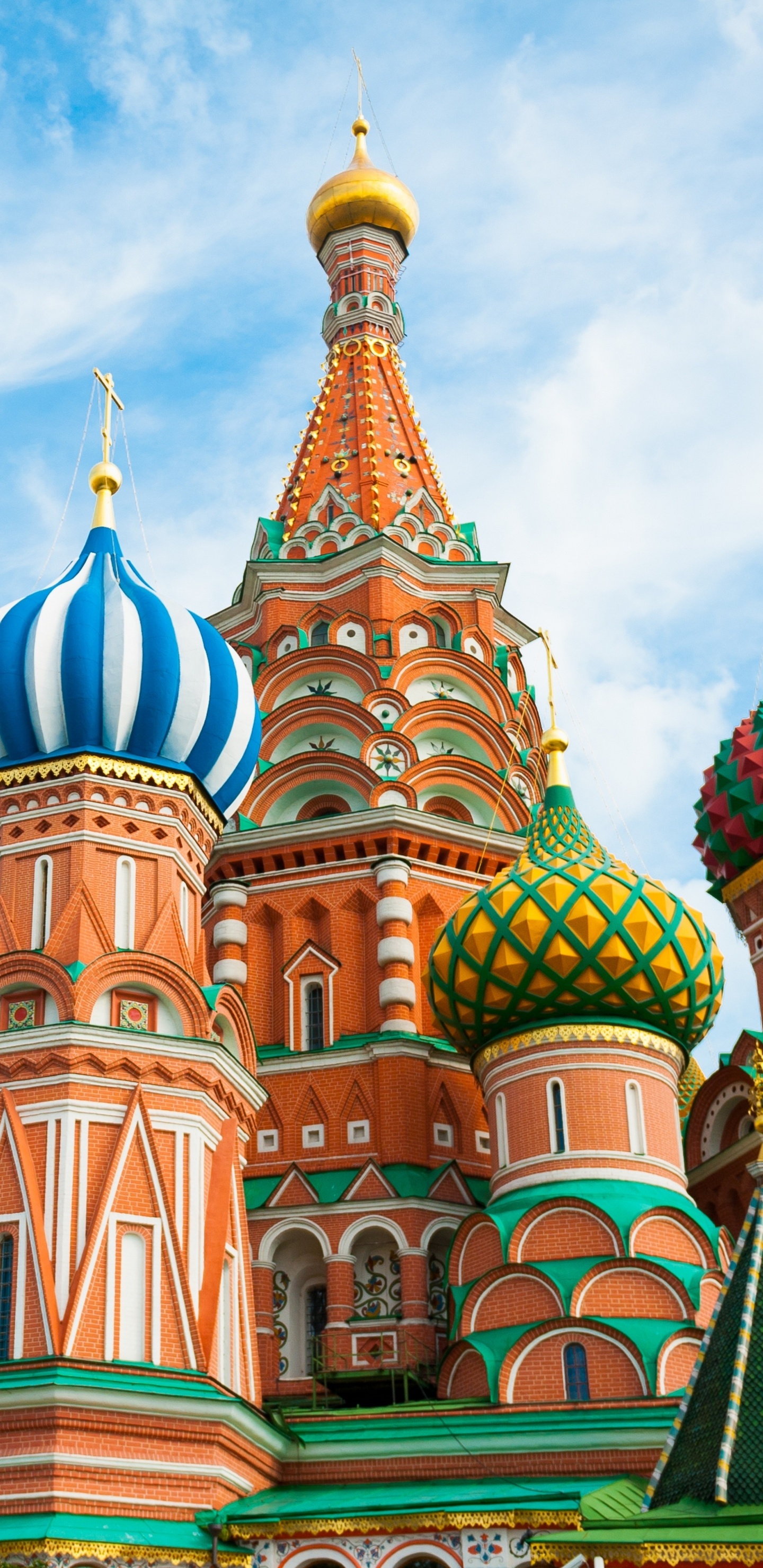 Обои собор Василия Блаженного, Красная площадь, собор, ориентир, место поклонения в разрешении 1440x2960