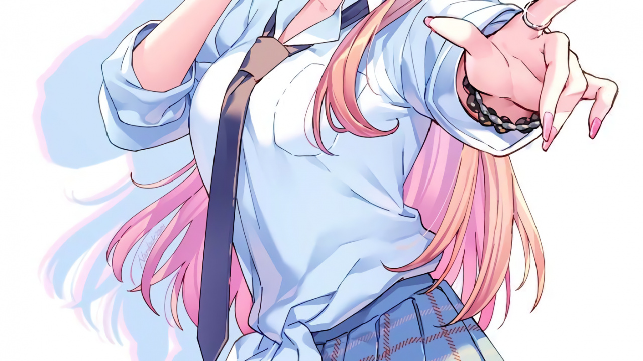 Обои Марине Китагава, мультик, моя любимая красотка, Waifu, рукав в разрешении 1280x720