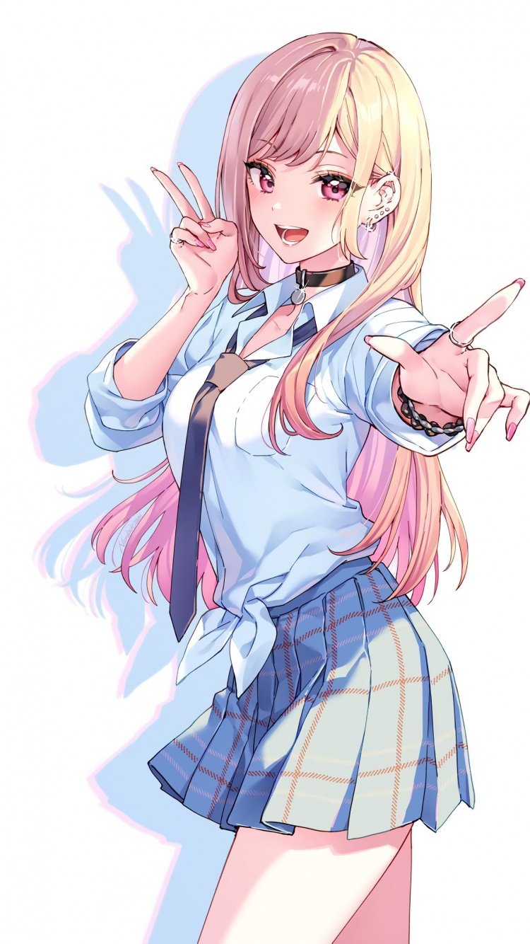 Обои Марине Китагава, мультик, моя любимая красотка, Waifu, рукав в разрешении 750x1334