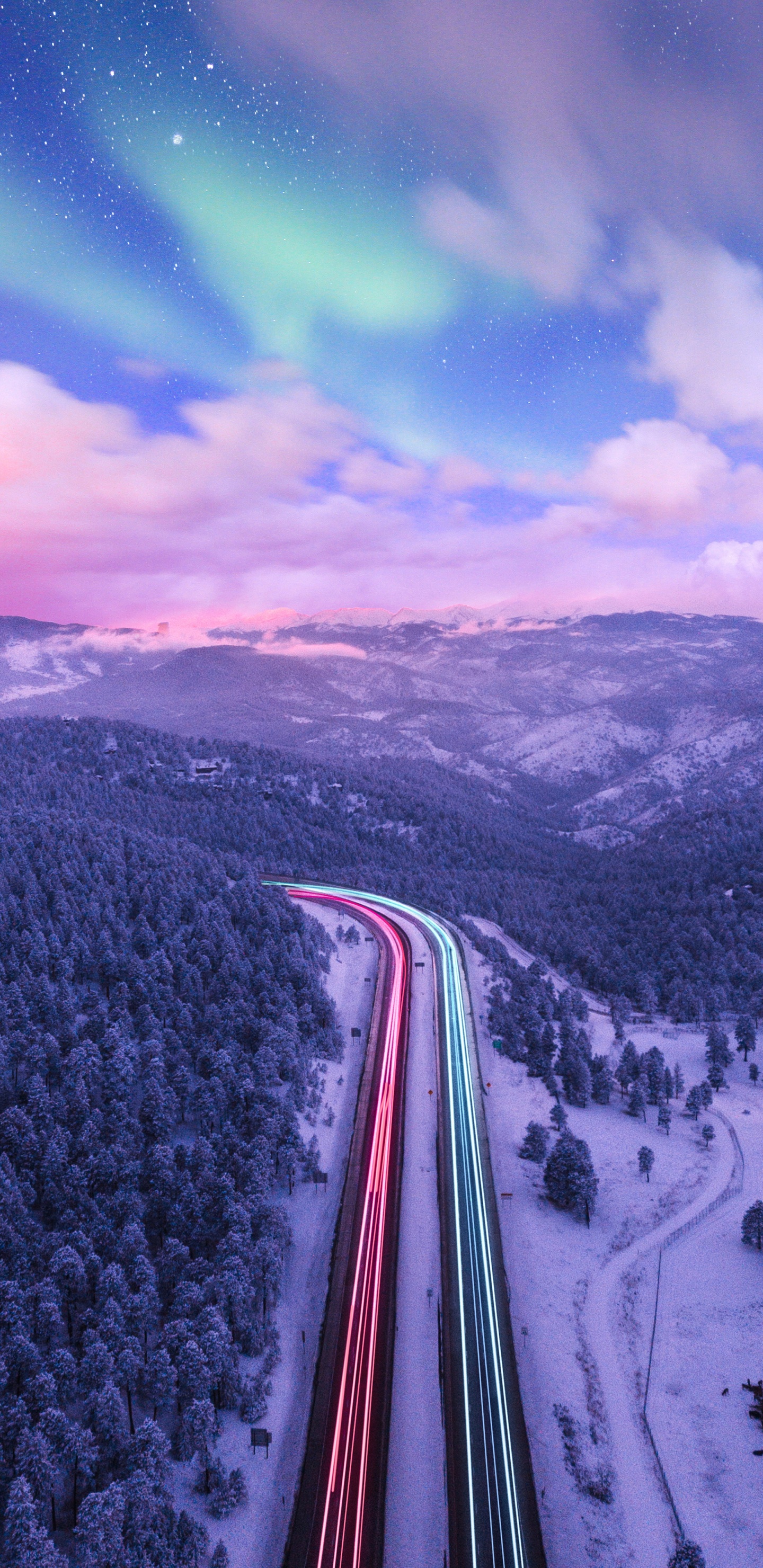 Обои природа, снег, гора, горный рельеф, природный ландшафт в разрешении 1440x2960