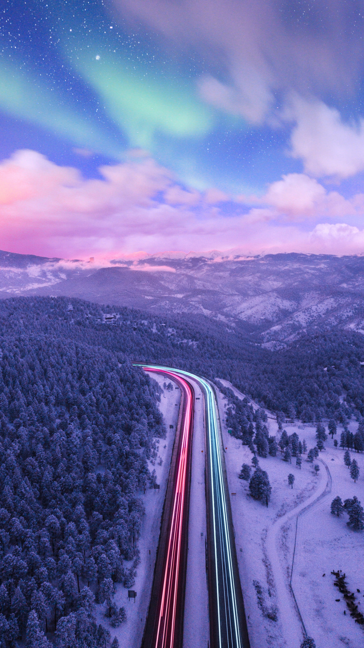 Обои природа, снег, гора, горный рельеф, природный ландшафт в разрешении 750x1334