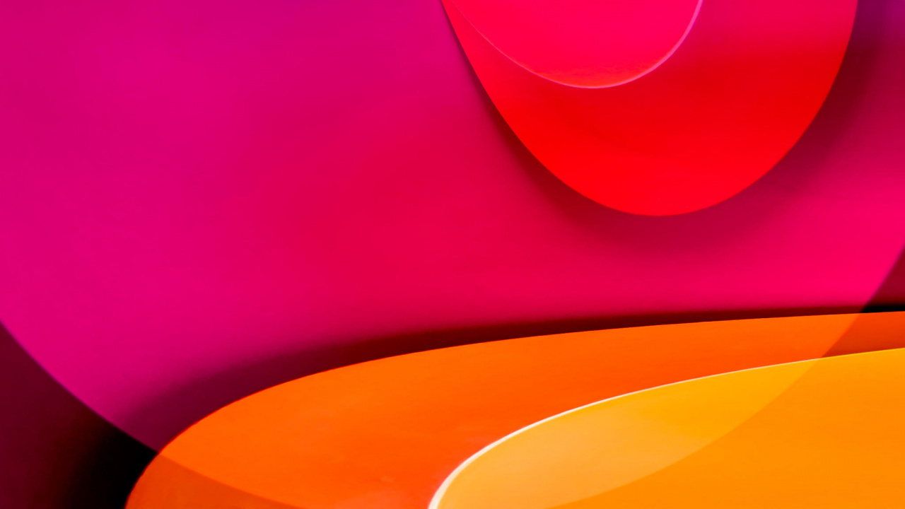 Обои абстракция, цвет, графика, Апельсин, красный цвет в разрешении 1280x720