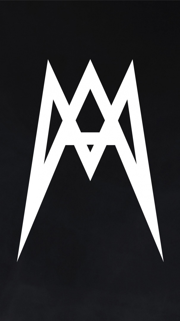 Обои монохромный, лого, треугольник, графика, марка в разрешении 750x1334
