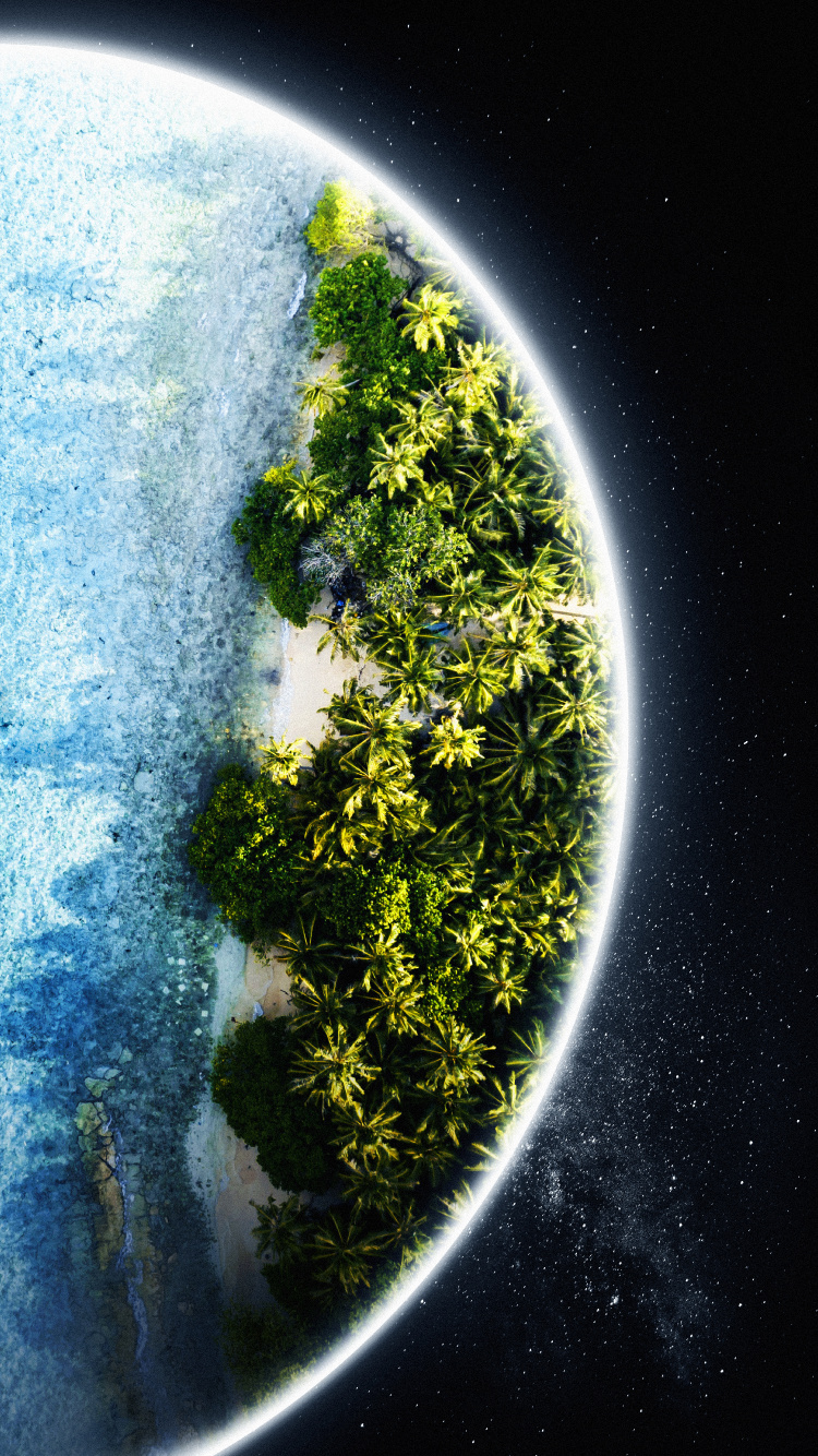 Обои атмосфера, земля, глаз, мир, растение в разрешении 750x1334