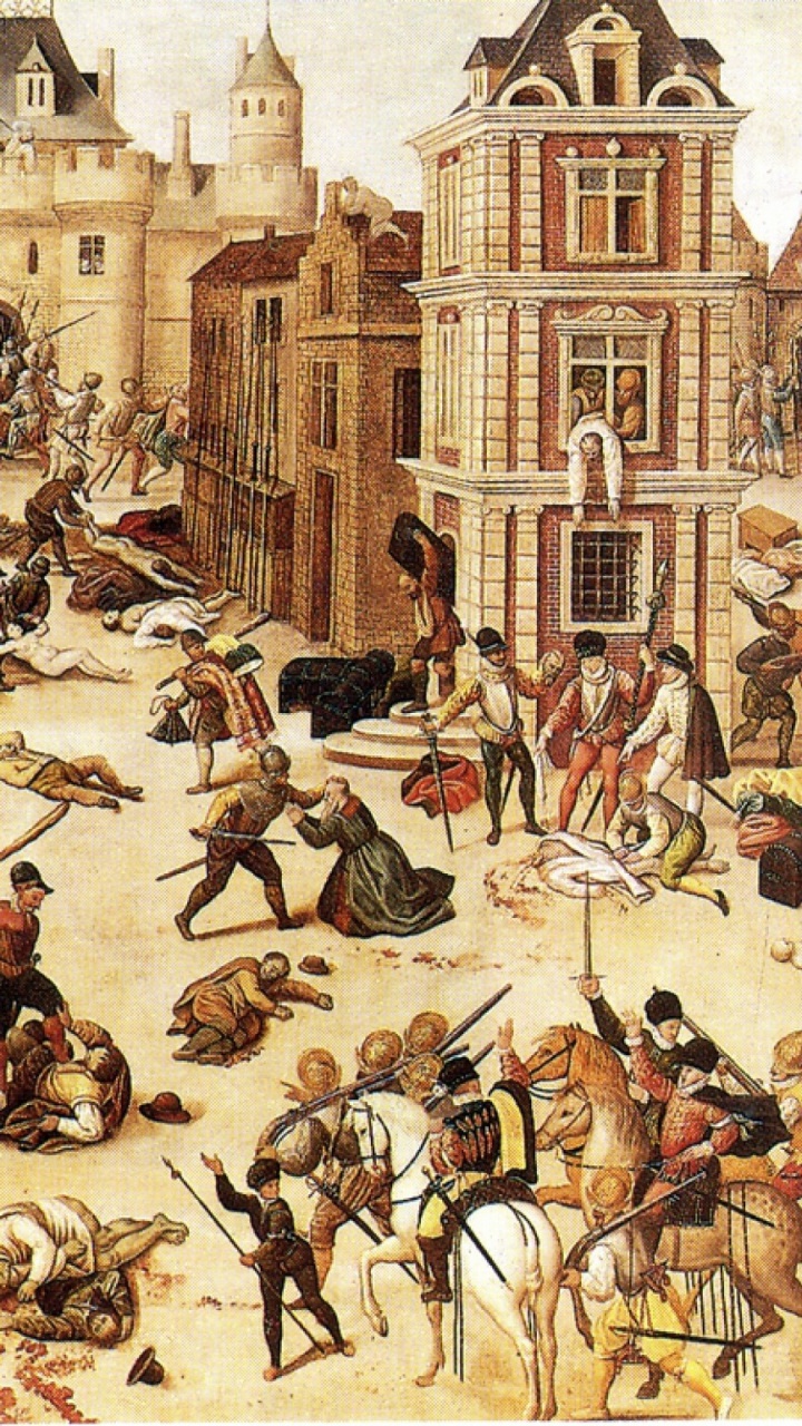 Обои Резня Святого Варфоломея День святого, Французских войн религии, гугенот, история, арт в разрешении 720x1280