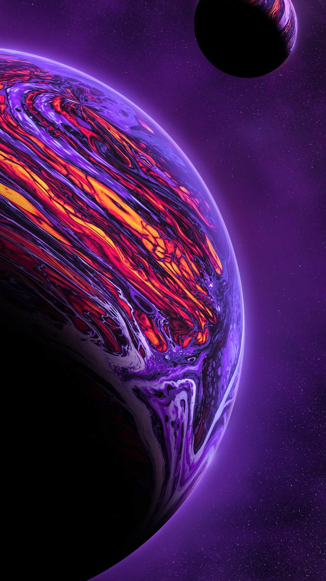 Обои планета, жидкий, пурпур, вода, жидкость в разрешении 1080x1920