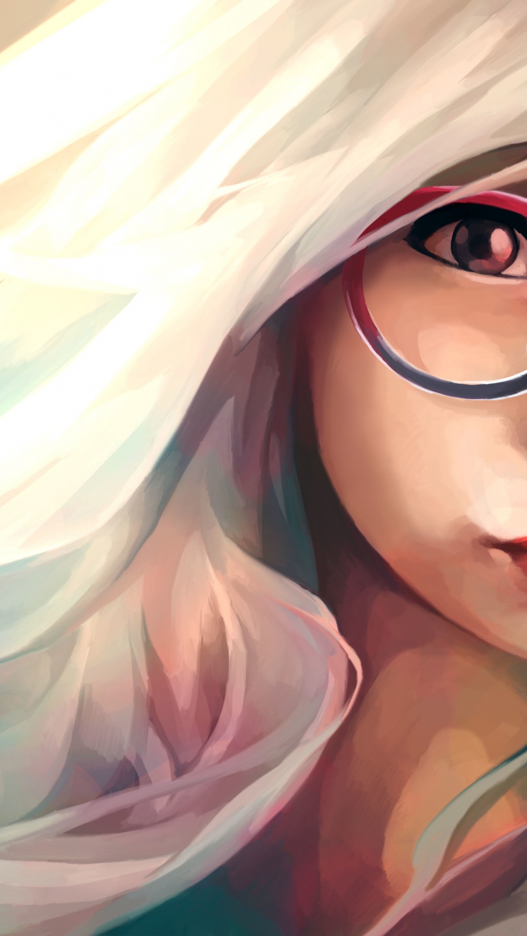 Обои очки, живопись, аниме, Цифровая иллюстрация, цифровое искусство в разрешении 1080x1920