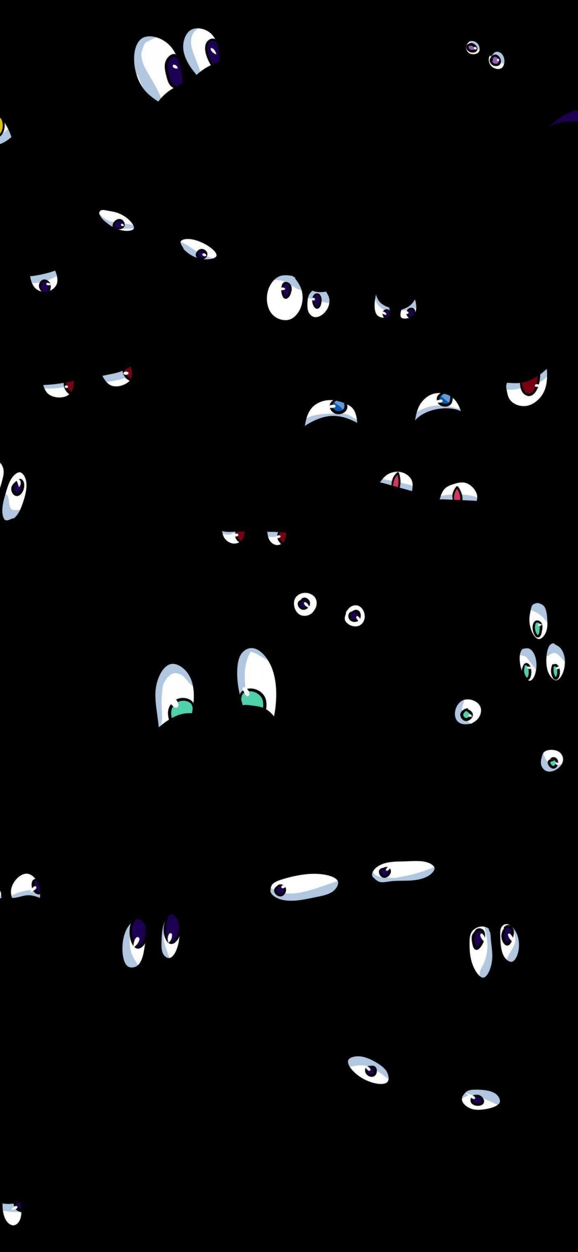 Обои круг, астрономический объект, космос, электрик, полночь в разрешении 1125x2436