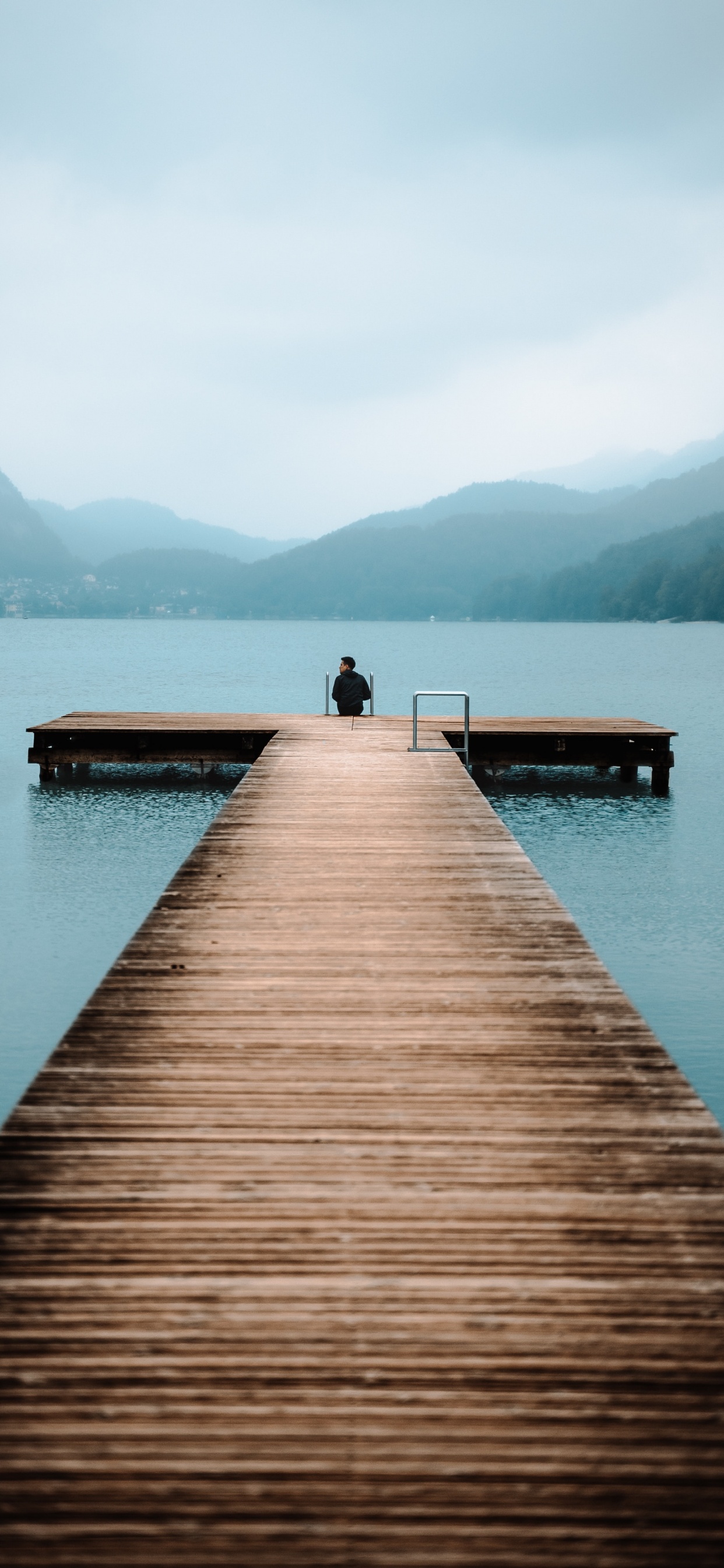 Обои вода, водоем, Пирс, озеро, док в разрешении 1242x2688