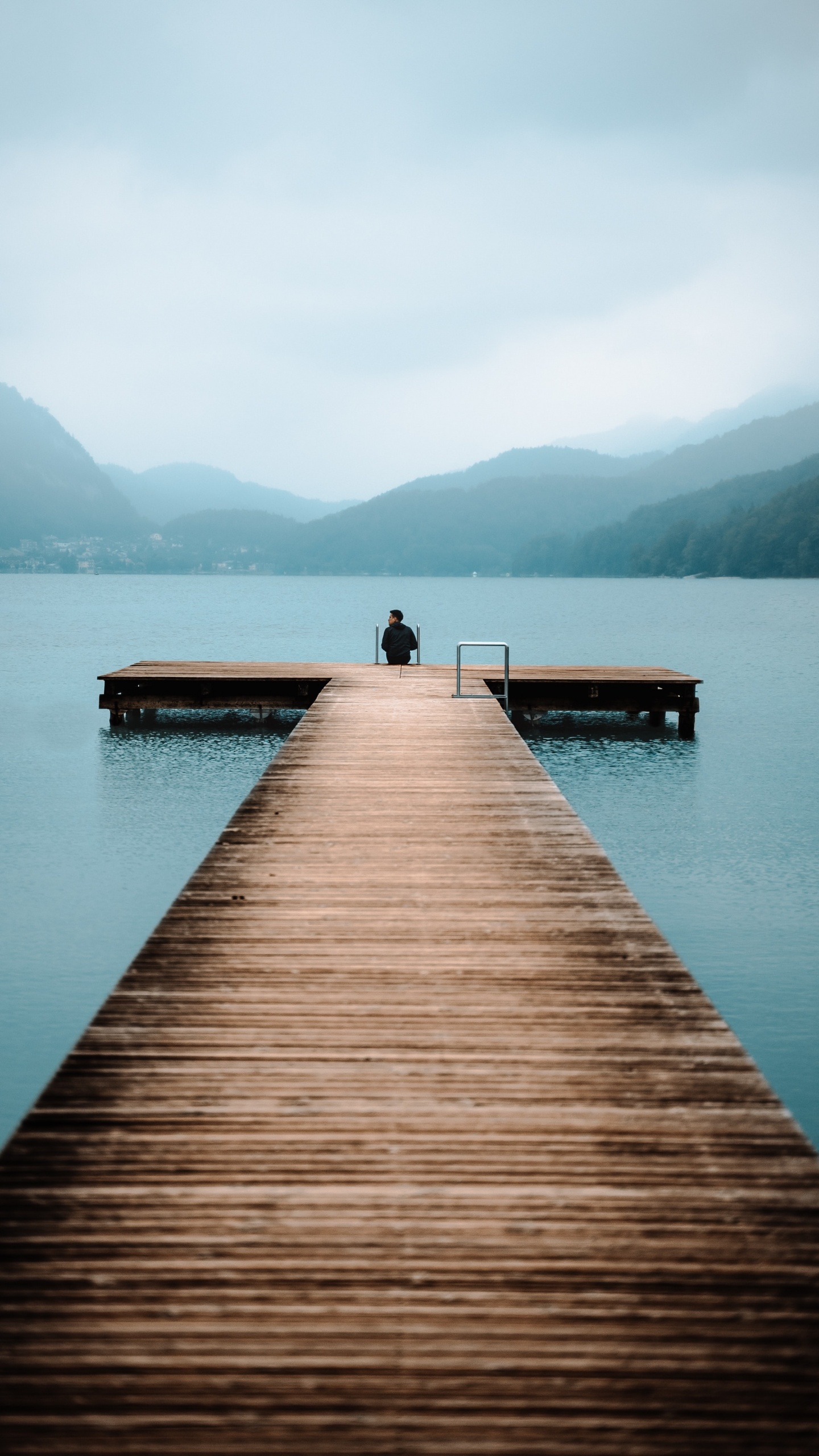 Обои вода, водоем, Пирс, озеро, док в разрешении 1440x2560