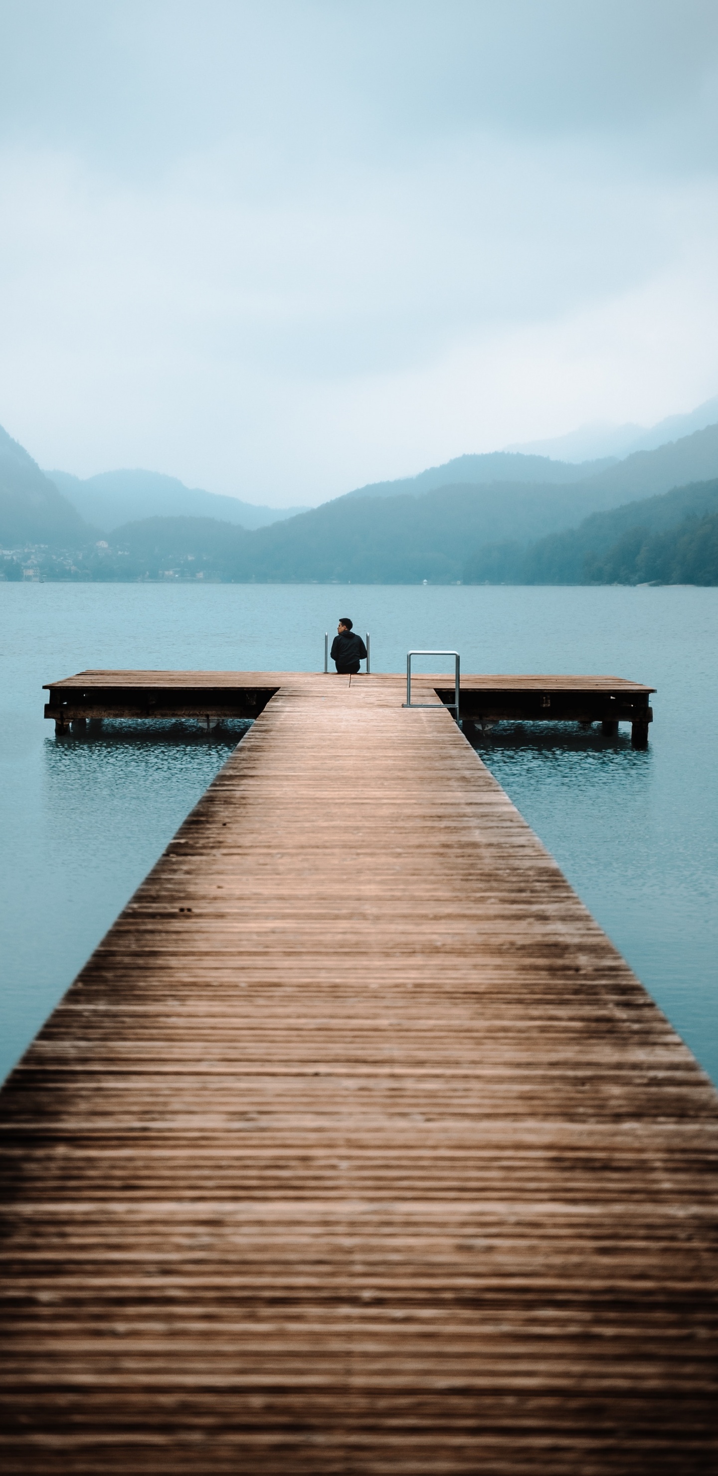 Обои вода, водоем, Пирс, озеро, док в разрешении 1440x2960