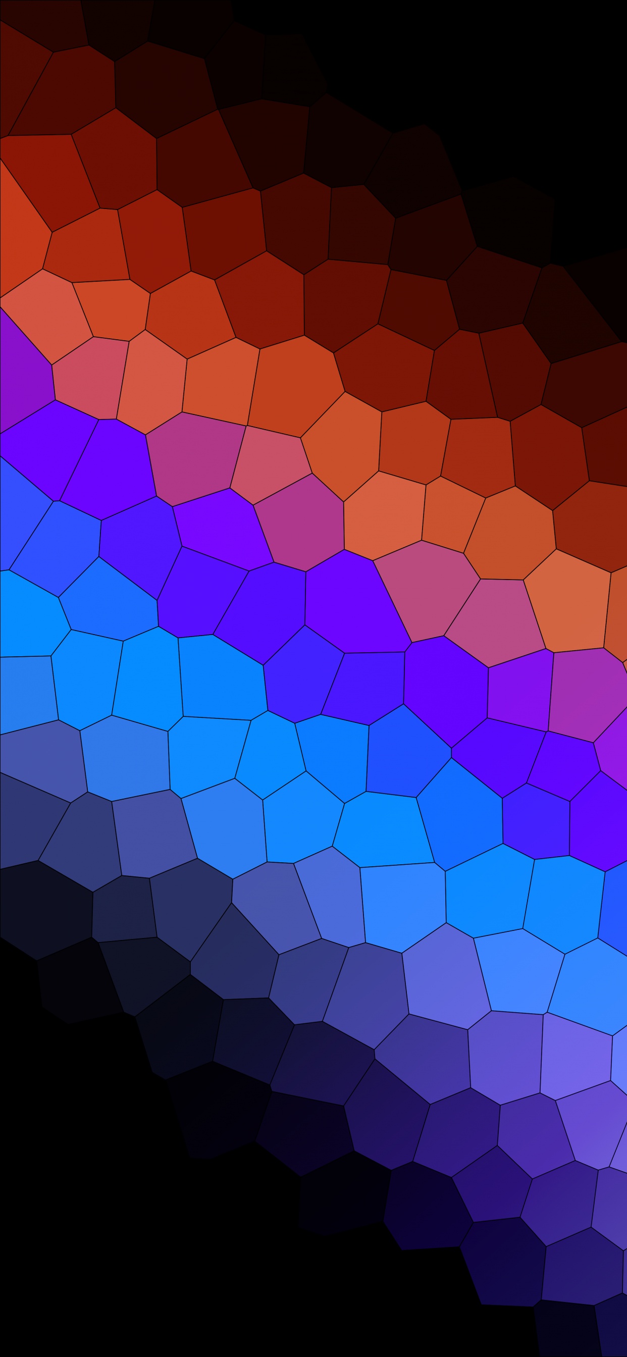 Обои красочность, пурпур, лазурный, арт, пурпурный цвет в разрешении 1242x2688