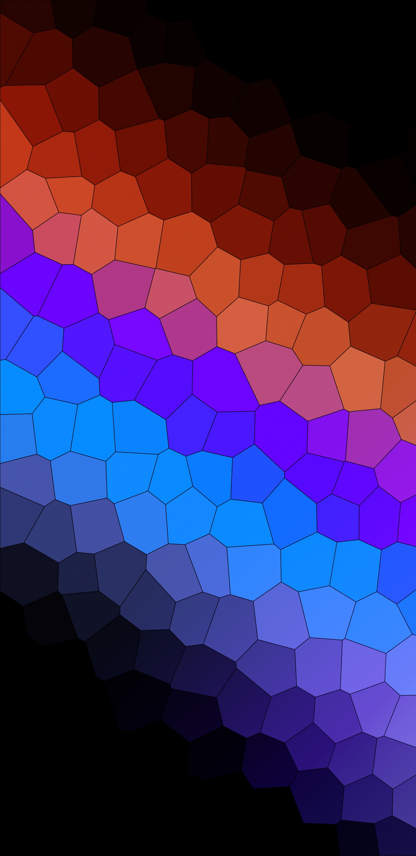 Обои красочность, пурпур, лазурный, арт, пурпурный цвет в разрешении 1440x2960