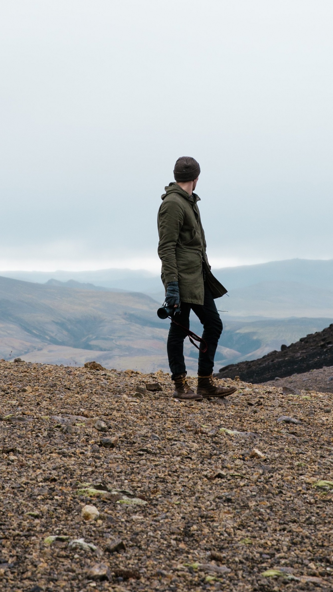 Обои облако, гора, нагорье, пейзаж, горный рельеф в разрешении 1080x1920