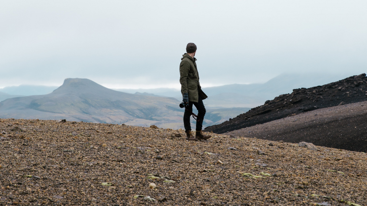 Обои облако, гора, нагорье, пейзаж, горный рельеф в разрешении 1280x720